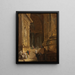 Un escalier de temple, pièce d'architecture - Johan Gottlob Brusell — oprawiony obraz na ścianie