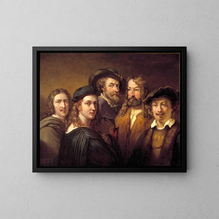 Johan Gustaf Sandberg - Rafael Rembrandt Harmensz van Rijn Nicolas Poussin Albrecht Drer and Peter Paul Rubens.webp