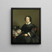 Wilhelmina Margaretha van den Bosch 1807-74, żona Gérarda Johana Verloren van Themaat - Johan Heinrich Neuman — oprawiony obraz na ścianie