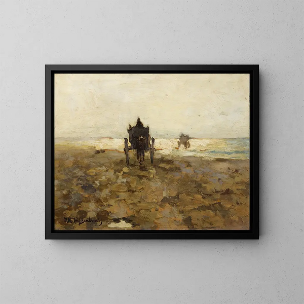 Chariot à coquilles - Johan Hendrik Weissenbruch — oprawiony obraz na ścianie