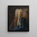 Jonas Alströmer 1685-1761 Szef działu w Radzie Narodowej Szwecji ds. handlu przemysłowego - Johan Henrik Scheffel — oprawiony obraz na ścianie