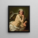 Autoportret w Davidzie z głową Goliata - Johan Joseph Zoffany — oprawiony obraz na ścianie