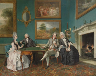 Johan Joseph Zoffany - The Dutton Family in the Drawing Room of Sherborne Park Gloucestershire.webp