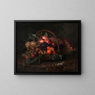 Johan Laurentz Jensen - Stillleben mit Frchtekorb.webp