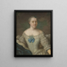 Hedvig Charlotta Nordenflycht 1718–1763 - Johan Stålbom — oprawiony obraz na ścianie