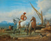 Le bain des chevaux à Naples - Johann Adam Klein — widok dzieła