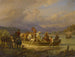 Des kawalerów wysiadających z statku - Johann Adam Klein — widok dzieła