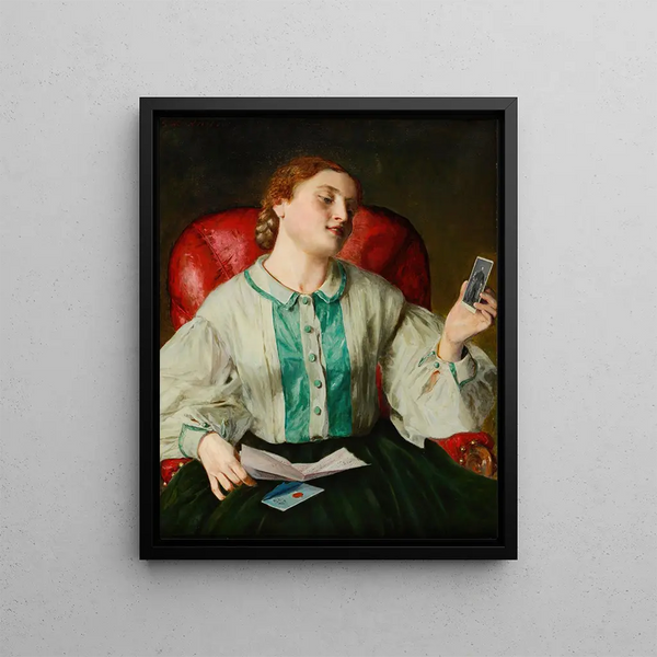La lettre d'amour - Johann Baptist Reiter — oprawiony obraz na ścianie