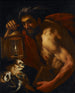 Diogenes - Johann Carl Loth — widok dzieła