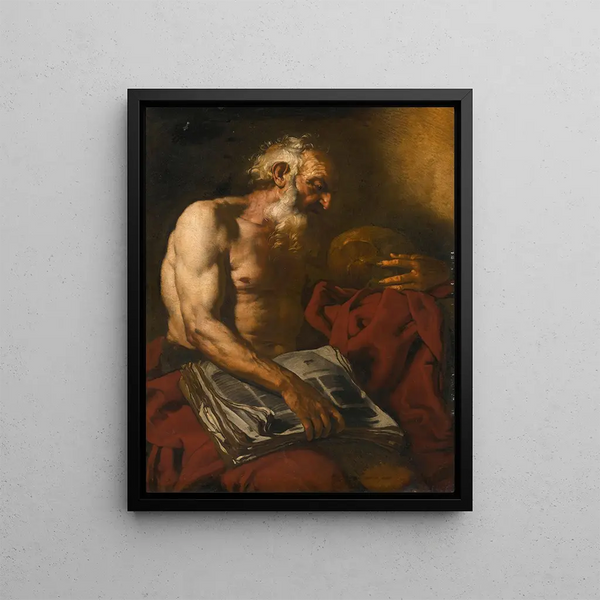 Święty Hieronim - Johann Carl Loth — oprawiony obraz na ścianie