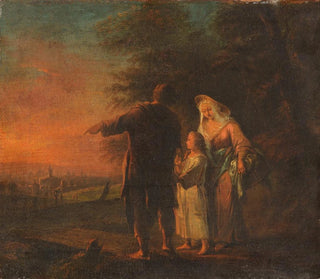 Johann Conrad Seekatz - Holy Family on the way to Jerusalem.webp