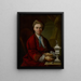 Portret złotnika Johanna Friedricha Baera - Johann Daniel Heimlich — oprawiony obraz na ścianie