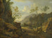 pejzażu skalistego przy świetle wieczornym - Johann Franz Ermels — widok dzieła