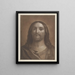 Tête du Christ d'après Reni - Johann Friedrich Bause — oprawiony obraz na ścianie