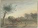 Hof Rebstock pośród rozległych łąk wzdłuż drogi do Moguncji niedaleko Frankfurtu nad Menem - Johann Friedrich Morgenstern — widok dzieła
