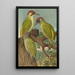 Picus viridis - Johann Friedrich Naumann — oprawiony obraz na ścianie
