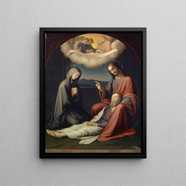 Śmierć świętego Józefa - Johann Friedrich Overbeck — oprawiony obraz na ścianie