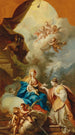 Le Mariage mystique de Sainte Catherine - Johann Georg Grasmair — widok dzieła