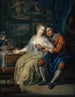 Para z pośredniczką - Johann Georg Platzer — widok dzieła