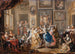Scena tańca z wnętrzem pałacu - Johann Georg Platzer — widok dzieła