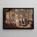 Scena tańca z wnętrzem pałacu - Johann Georg Platzer — oprawiony obraz na ścianie