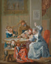 Le jeu de cartes - Johann Georg Platzer — widok dzieła