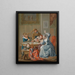 Le jeu de cartes - Johann Georg Platzer — oprawiony obraz na ścianie