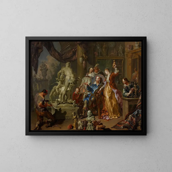 L'atelier du sculpteur - Johann Georg Platzer — oprawiony obraz na ścianie