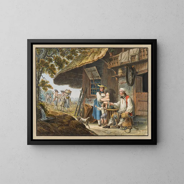 Listy - Johann Georg Volmar — oprawiony obraz na ścianie
