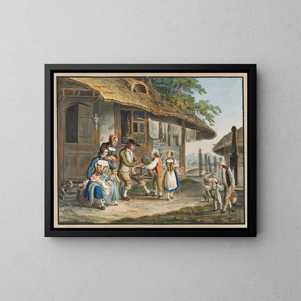 Wiosna - Johann Georg Volmar — oprawiony obraz na ścianie
