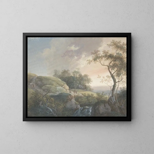 Le Matin - Johann Georg Wagner — oprawiony obraz na ścianie