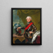 Portret księcia Carla II Augusta Palatyna-Zweibrücken jako dziedzicznego księcia Bawarii - Johann Georg Ziesenis — oprawiony obraz na ścianie