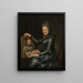 portret córki artysty, Elisabeth, żonaty z Lampe - Johann Georg Ziesenis — oprawiony obraz na ścianie