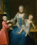 Portret Fridericii Adolphiny, hrabiny von Schlieben i jej dwóch synów Gotthelfa Sigismonda i Adolfa Friedricha - Johann Gottlieb Becker — widok dzieła