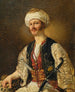 Portret mężczyzny w orientalnym stroju - Johann Grund — widok dzieła