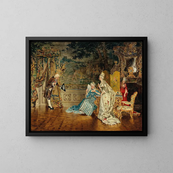 Le Cavalier - Johann Hamza — oprawiony obraz na ścianie