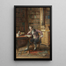 Biblioteka - Johann Hamza — oprawiony obraz na ścianie
