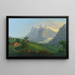 Le Wetterhorn à Grindelwald - Johann Heinrich Bleuler le Jeune — oprawiony obraz na ścianie