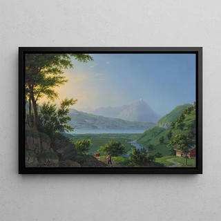 Johann Heinrich Bleuler the Younger - Der Thunersee nach dem Niesen.webp