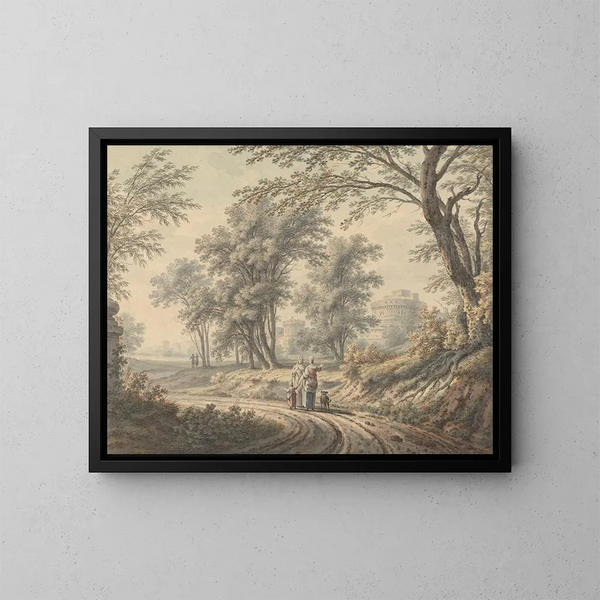 Kompozycja klasyczna - Johann Heinrich Müntz — oprawiony obraz na ścianie