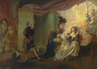 Johann Heinrich Ramberg - Olivia Maria and Malvolio from Twelfth Night Act III Scene iv.webp