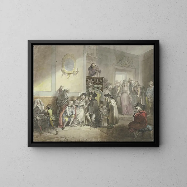 kasyna weneckiego - Johann Heinrich Ramberg — oprawiony obraz na ścianie