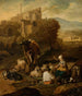 Scena pastoralna na tle ruin - Johann Heinrich Roos — widok dzieła