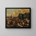 La bataille de Vienne - Johann Heinrich Roos — oprawiony obraz na ścianie