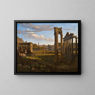 Johann Heinrich Schilbach - View From The Capitol Looking Towards The Forum Romanum.webp
