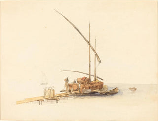 Johann Jacob Ulrich - Wine Barrels Loaded onto a Sailing Barge at Vevey.webp
