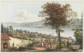 Johann Jakob Aschmann - Prospect v Rschlikon am Zrichsee nd Natur.webp