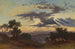 Prześwitującego słońca przez chmury nad włoską wiejską okolicą - Johann Jakob Frey — widok dzieła