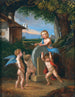 Putti ostrzący strzałę Kupidyna - Johann Jakob Metzler — widok dzieła
