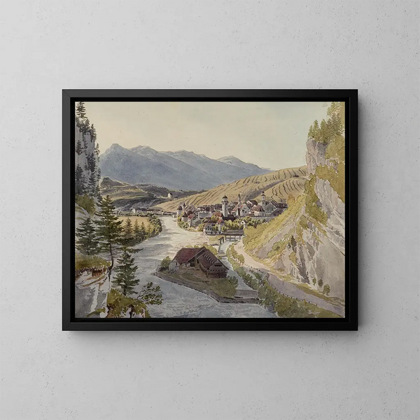 Feldkirch - Johann Jakob Meyer — oprawiony obraz na ścianie